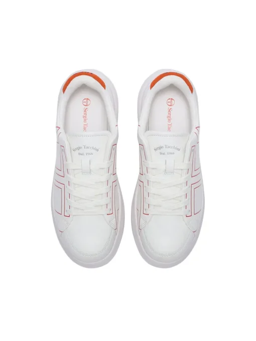 Shoes|Sergio Tacchini 1966 Court Sneaker- White/ Adrenaline Rush