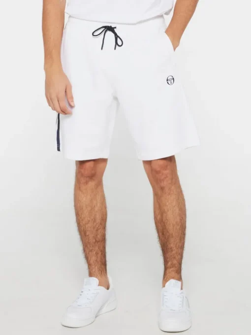 View All|Sergio Tacchini Abbey Shorts- White/ Adrenaline Rush
