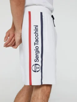 View All|Sergio Tacchini Abbey Shorts- White/ Adrenaline Rush
