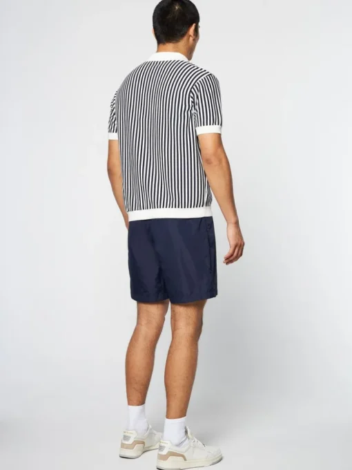 Knitwear|Sergio Tacchini Abramo Knit Polo- Pearled Ivory/ Maritime Blue