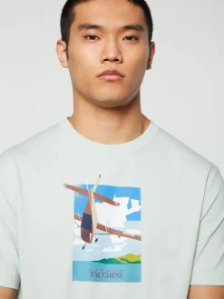 View All|Sergio Tacchini Aereo T-Shirt- Surf Spray