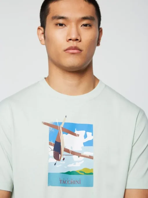 View All|Sergio Tacchini Aereo T-Shirt- Surf Spray