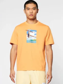 T-Shirts|Sergio Tacchini Aereo T-Shirt- Tangerine