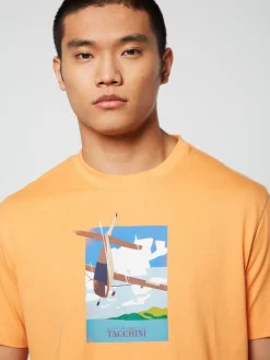 Matching Separates|Sergio Tacchini Aereo T-Shirt- Tangerine