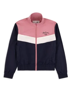 Nylon|Sergio Tacchini Ancona Windbreaker- Wild Rose