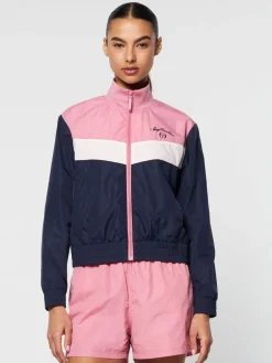 Nylon|Sergio Tacchini Ancona Windbreaker- Wild Rose