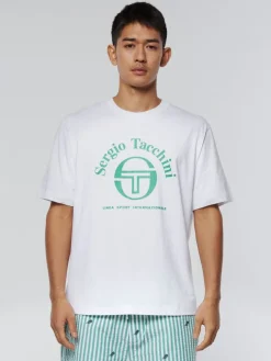 T-Shirts|Sergio Tacchini Arch Type T-Shirt-White