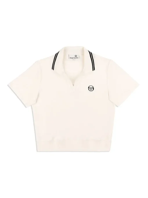 View All|Sergio Tacchini Atri Velour Polo- Gardenia