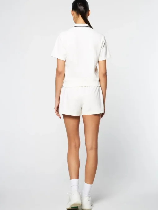 View All|Sergio Tacchini Atri Velour Polo- Gardenia