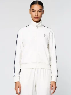 Tracksuits|Sergio Tacchini Atri Velour Track Jacket- Gardenia