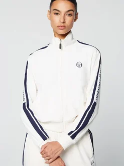 Tracksuits|Sergio Tacchini Atri Velour Track Jacket- Gardenia