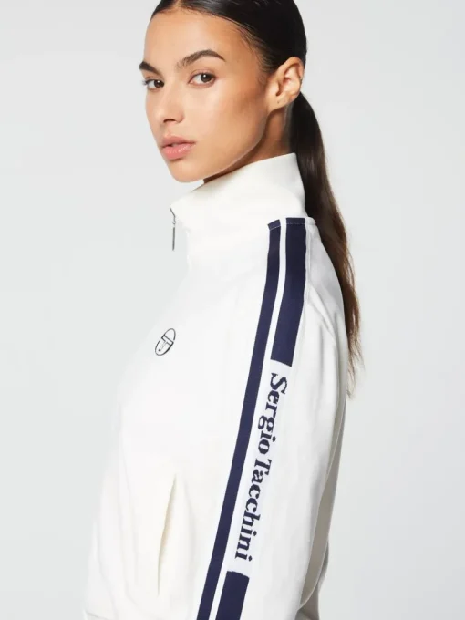 Tracksuits|Sergio Tacchini Atri Velour Track Jacket- Gardenia