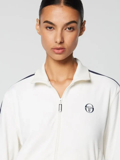 Tracksuits|Sergio Tacchini Atri Velour Track Jacket- Gardenia