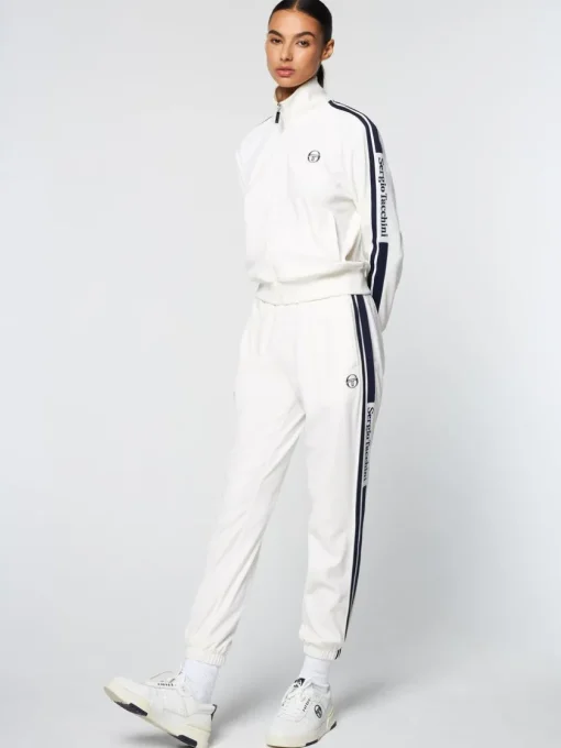 Velour|Sergio Tacchini Atri Velour Track Pant- Gardenia