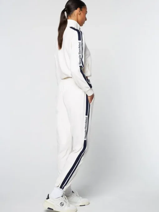 Velour|Sergio Tacchini Atri Velour Track Pant- Gardenia