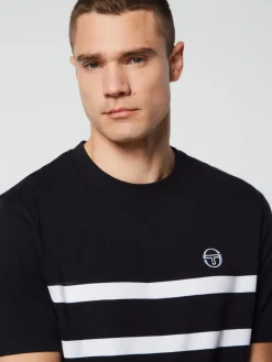 T-Shirts|Sergio Tacchini Banda T-Shirt- Black Beauty
