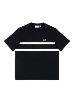 Matching Separates|Sergio Tacchini Banda T-Shirt- Black Beauty