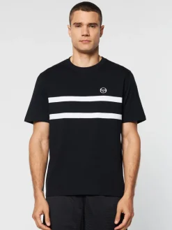Matching Separates|Sergio Tacchini Banda T-Shirt- Black Beauty