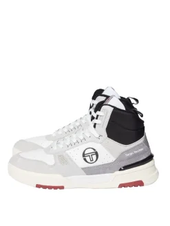 Shoes|Sergio Tacchini Bb Court Hi Sneaker- White/ Tofu/ Quiet Grey