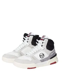 Shoes|Sergio Tacchini Bb Court Hi Sneaker- White/ Tofu/ Quiet Grey