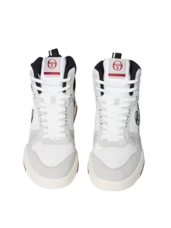 Shoes|Sergio Tacchini Bb Court Hi Sneaker- White/ Tofu/ Quiet Grey