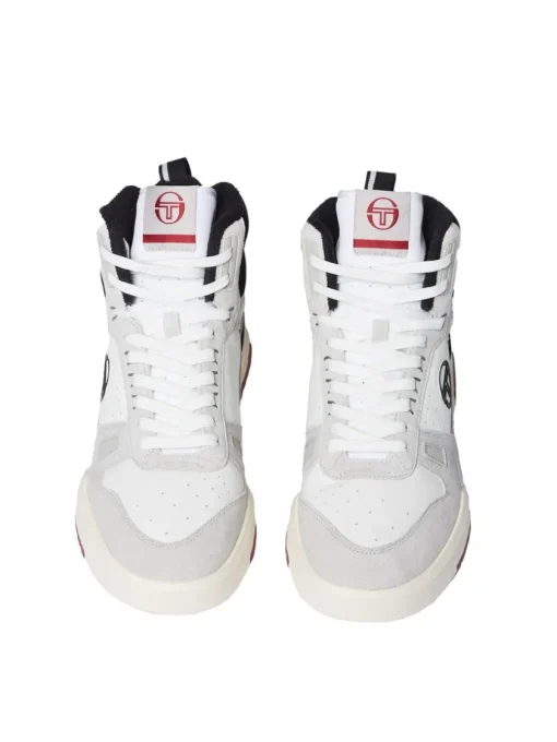 Shoes|Sergio Tacchini Bb Court Hi Sneaker- White/ Tofu/ Quiet Grey