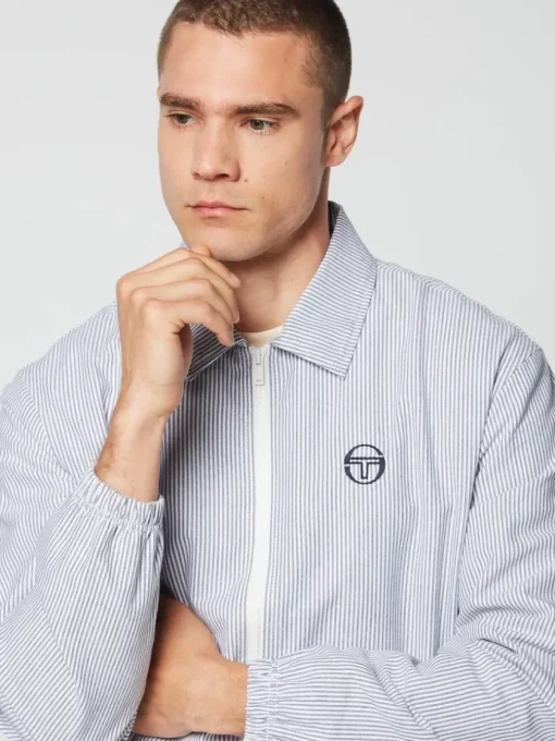 Matching Separates|Sergio Tacchini Benvolio Oxford Jacket- Maritime Blue