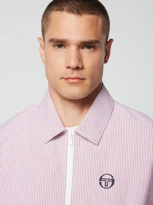 Matching Separates|Sergio Tacchini Benvolio Oxford Jacket- Wild Rose