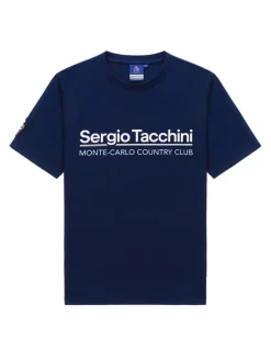 T-Shirts|Sergio Tacchini Bimane Mch T-Shirt- Navy