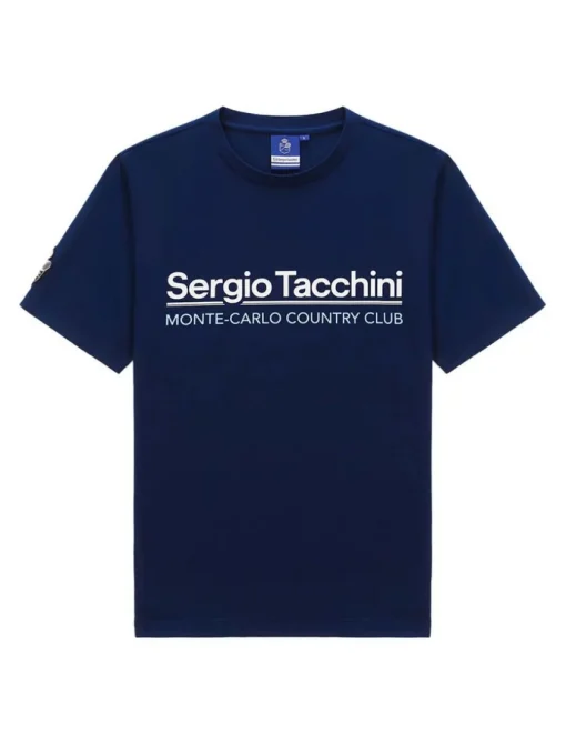 For The Court|Sergio Tacchini Bimane Mch T-Shirt- Navy
