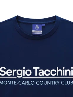 For The Court|Sergio Tacchini Bimane Mch T-Shirt- Navy