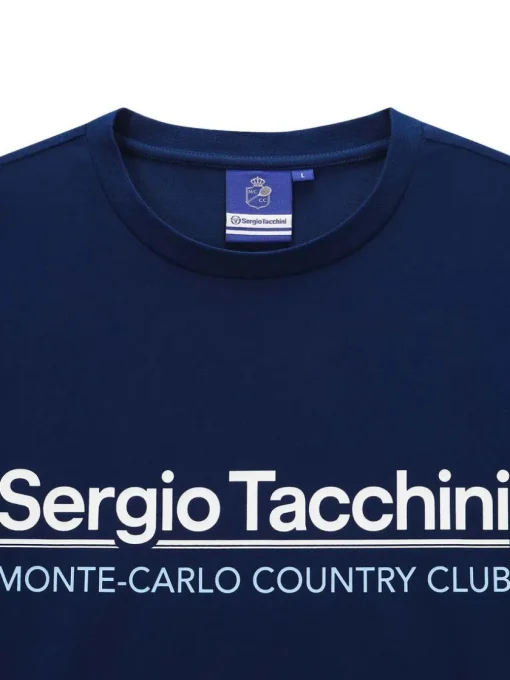 For The Court|Sergio Tacchini Bimane Mch T-Shirt- Navy
