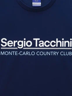 For The Court|Sergio Tacchini Bimane Mch T-Shirt- Navy