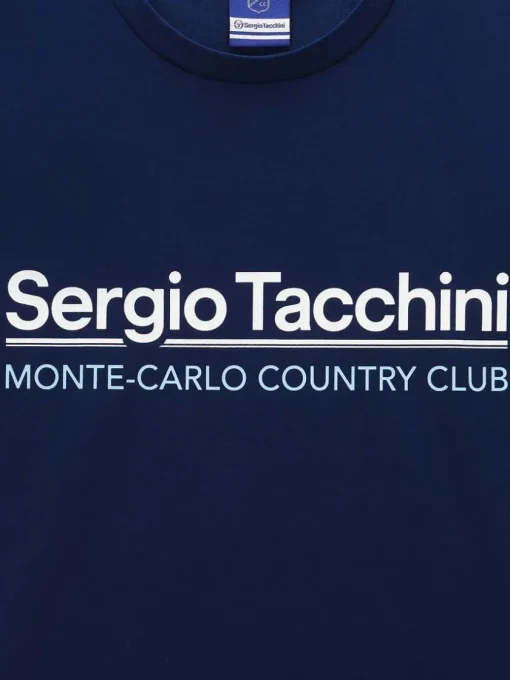 For The Court|Sergio Tacchini Bimane Mch T-Shirt- Navy