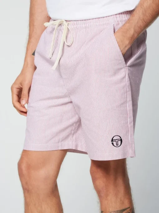 View All|Sergio Tacchini Cosimo Oxford Shorts- Wild Rose