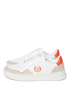 Shoes|Sergio Tacchini Court Classic Mp Sneaker- White/ Tofu/ Ponciana Red