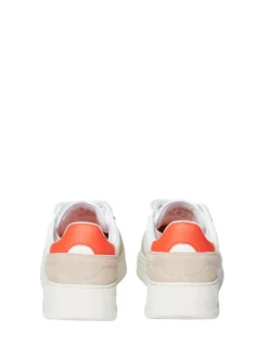 For The Court|Sergio Tacchini Court Classic Mp Sneaker- White/ Tofu/ Ponciana Red
