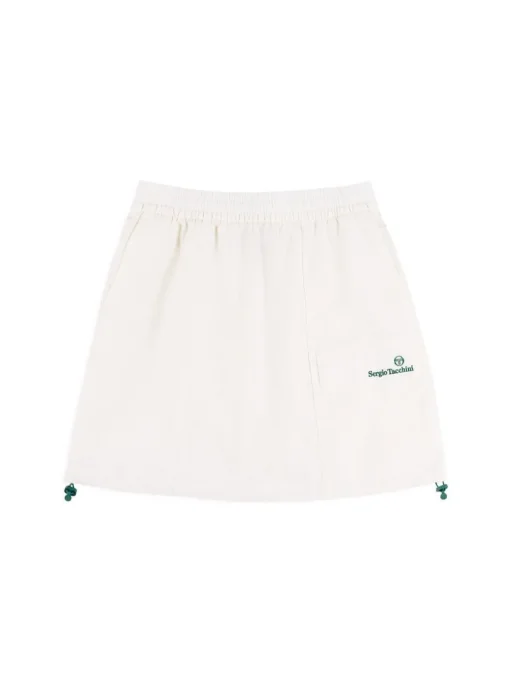 View All|Sergio Tacchini Crew Woven Skirt- Gardenia