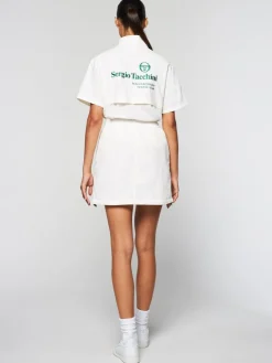 View All|Sergio Tacchini Crew Woven Skirt- Gardenia