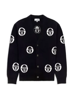 Knitwear|Sergio Tacchini Cucire Cardigan- Maritime Blue