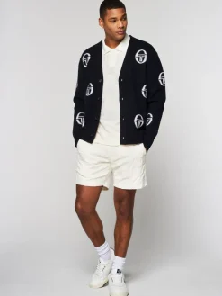 Knitwear|Sergio Tacchini Cucire Cardigan- Maritime Blue