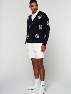 Knitwear|Sergio Tacchini Cucire Cardigan- Maritime Blue