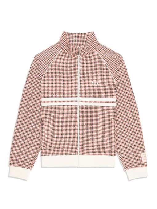 Jackets|Sergio Tacchini Dallas Houndstooth Track Jacket- Poinciana
