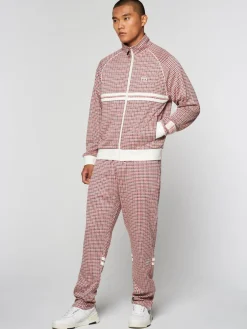 Jackets|Sergio Tacchini Dallas Houndstooth Track Jacket- Poinciana