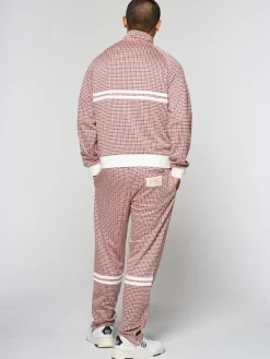 Jackets|Sergio Tacchini Dallas Houndstooth Track Jacket- Poinciana