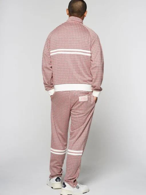 Jackets|Sergio Tacchini Dallas Houndstooth Track Jacket- Poinciana