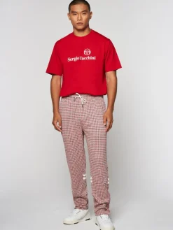Pants And Sweatpants|Sergio Tacchini Dallas Houndstooth Track Pant- Poinciana