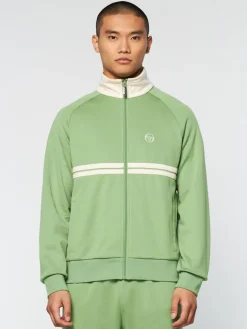 View All|Sergio Tacchini Dallas Track Jacket Archivio- Jade Green/ Pearl Ivory