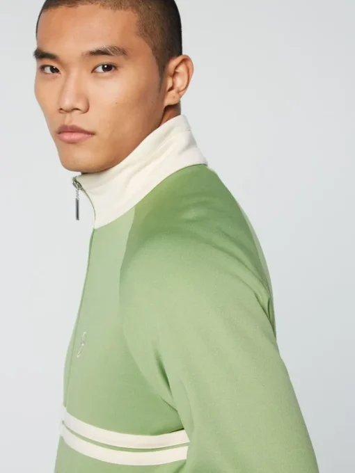 View All|Sergio Tacchini Dallas Track Jacket Archivio- Jade Green/ Pearl Ivory