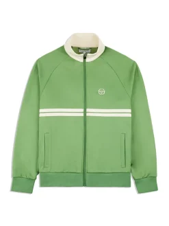 Jackets|Sergio Tacchini Dallas Track Jacket Archivio- Jade Green/ Pearl Ivory